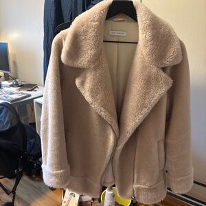 Shop the curated teddy wool shearling coat S